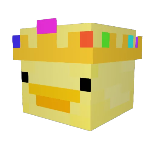 Landsharg Minecraft avatar head, 3D render