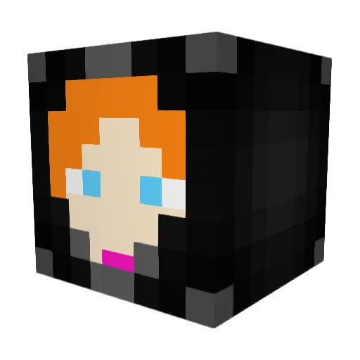 Landy1004 Minecraft avatar head, 3D render