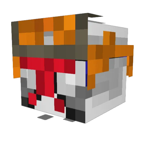 LaneCraftersLand Minecraft avatar head, 3D render