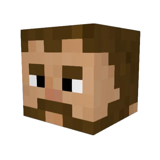 Lane_Rho Minecraft avatar head, 3D render