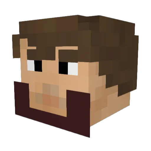 Lanemire Minecraft avatar head, 3D render