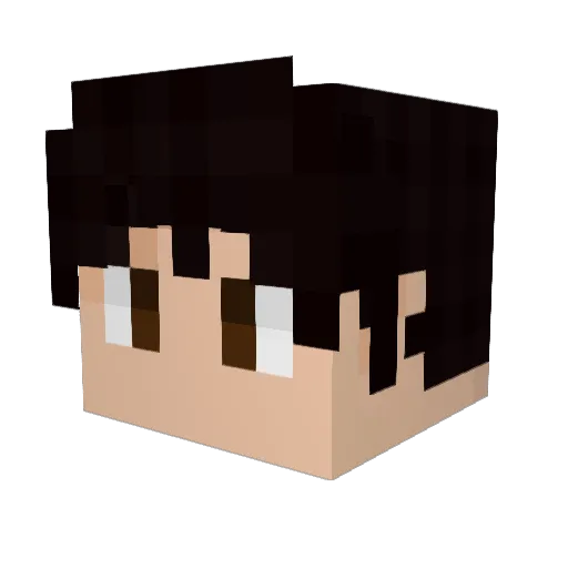 Lanet233 Minecraft avatar head, 3D render