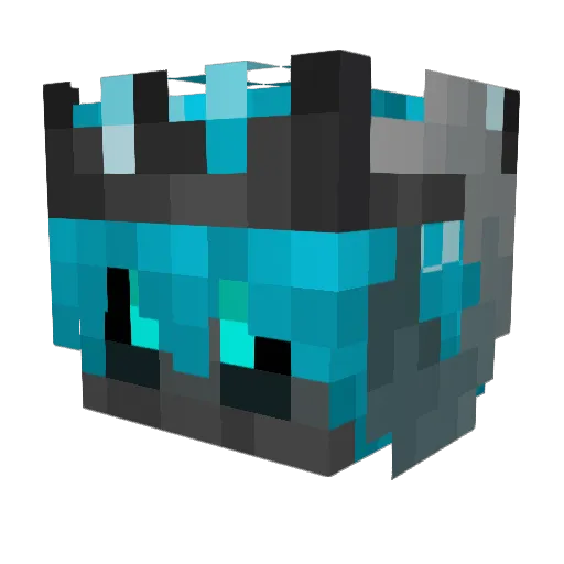 Lanezure Minecraft avatar head, 3D render