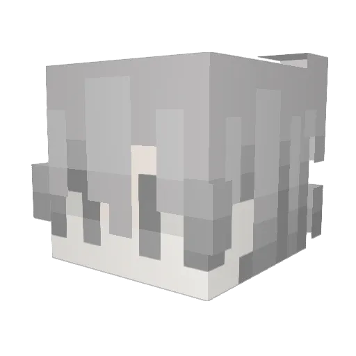 LangBai_ Minecraft avatar head, 3D render
