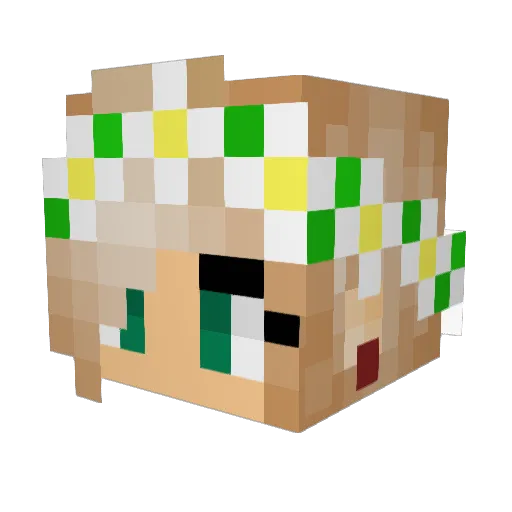 LangBoi Minecraft avatar head, 3D render