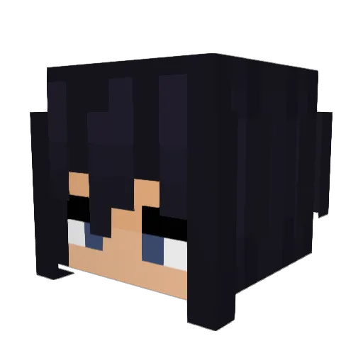 LangXin04 Minecraft avatar head, 3D render