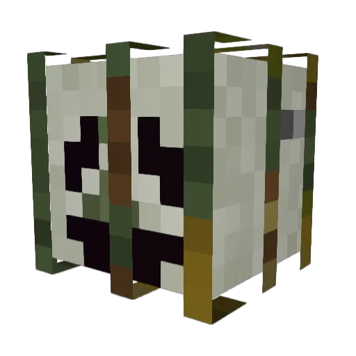 Langaard Minecraft avatar head, 3D render