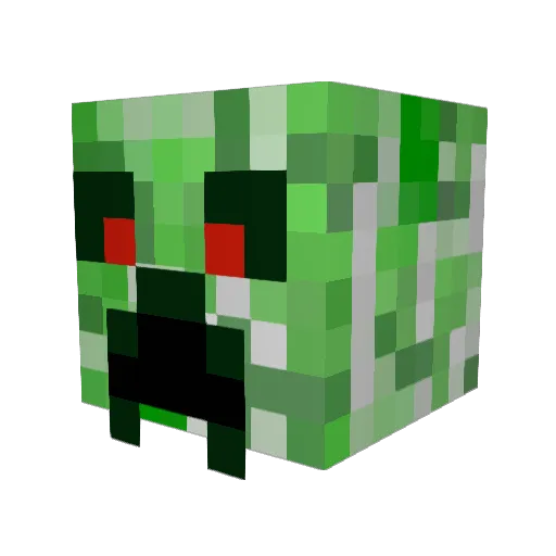 Langdonplayz Minecraft avatar head, 3D render