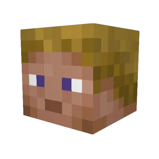 Langers5 Minecraft avatar head, 3D render