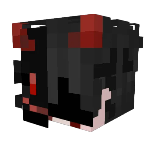 Langit12 Minecraft avatar head, 3D render