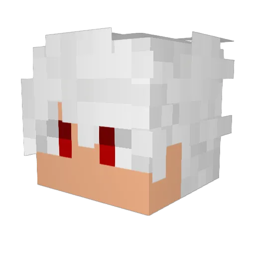 LangoLango Minecraft avatar head, 3D render