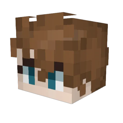 LangrisVaude Minecraft avatar head, 3D render