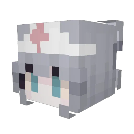 Languang2008 Minecraft avatar head, 3D render