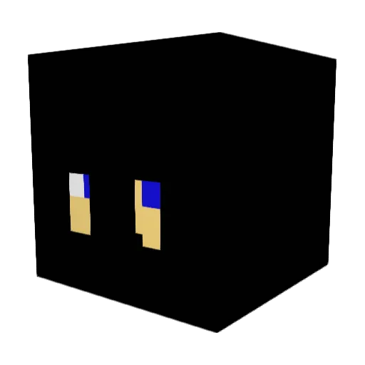 Lanicorn Minecraft avatar head, 3D render