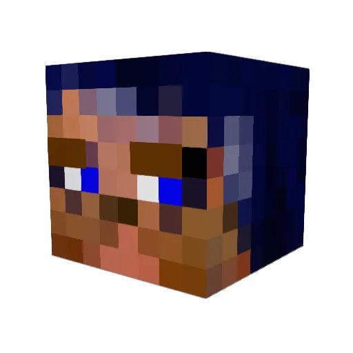 LanierShazar Minecraft avatar head, 3D render