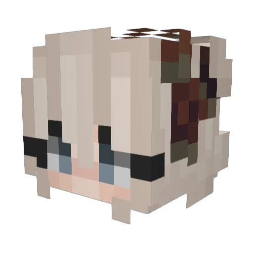 Lanileigh Minecraft avatar head, 3D render