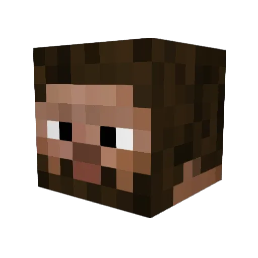 Lankatron Minecraft avatar head, 3D render
