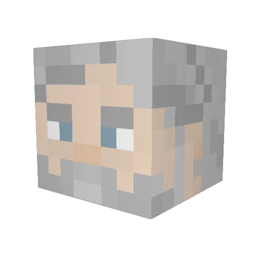 Lanky453 Minecraft avatar head, 3D render