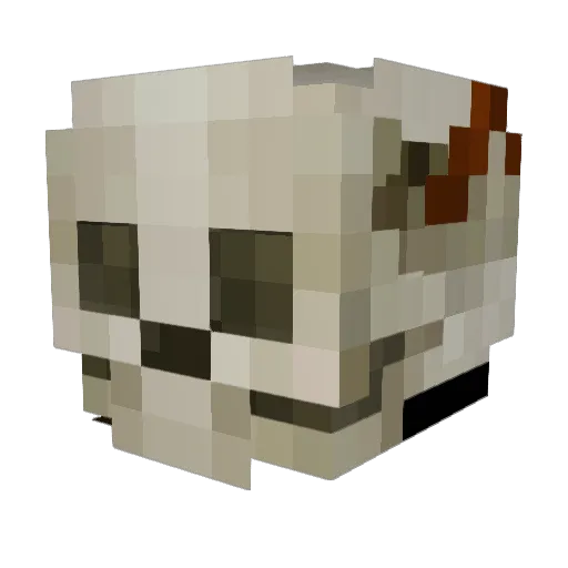 LankyHujo Minecraft avatar head, 3D render