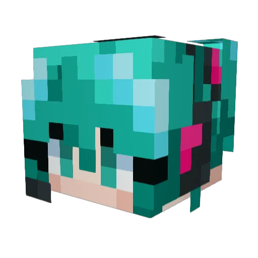 Lanky_Sin Minecraft avatar head, 3D render