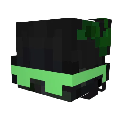 Lankzy Minecraft avatar head, 3D render