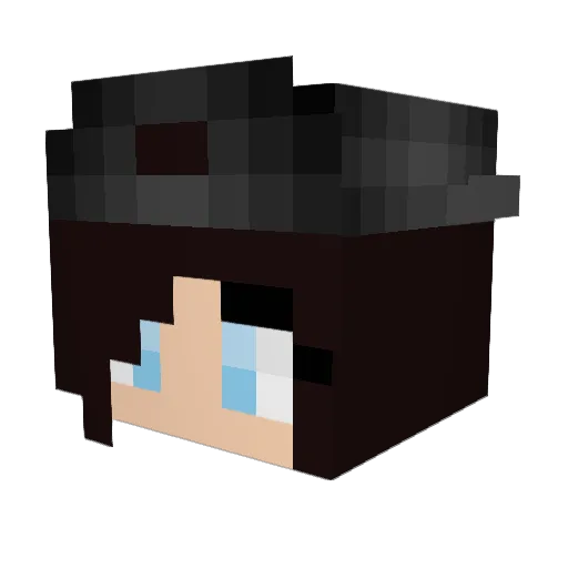 Lanna004 Minecraft avatar head, 3D render
