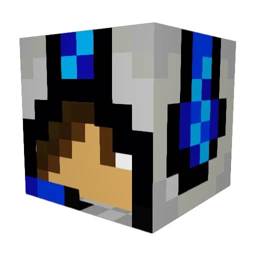 Lannon1 Minecraft avatar head, 3D render