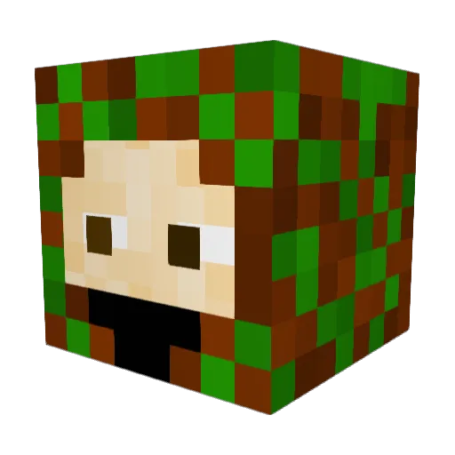 Lano_IsHere Minecraft avatar head, 3D render