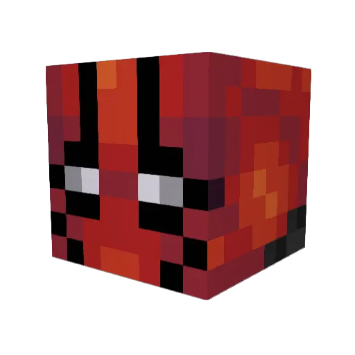 Lansery Minecraft avatar head, 3D render