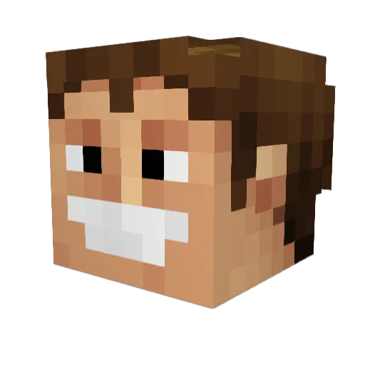 Lantern545 Minecraft avatar head, 3D render
