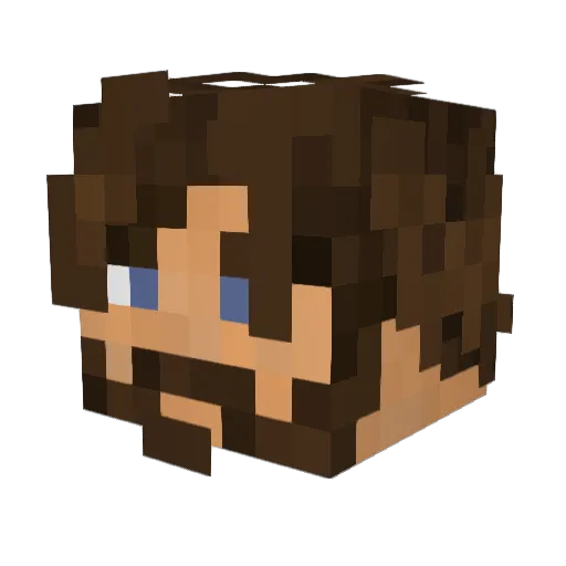 Lanthefye Minecraft avatar head, 3D render