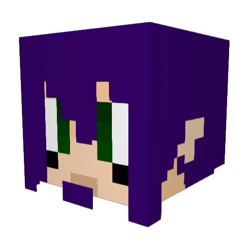 Lanthios_ Minecraft avatar head, 3D render