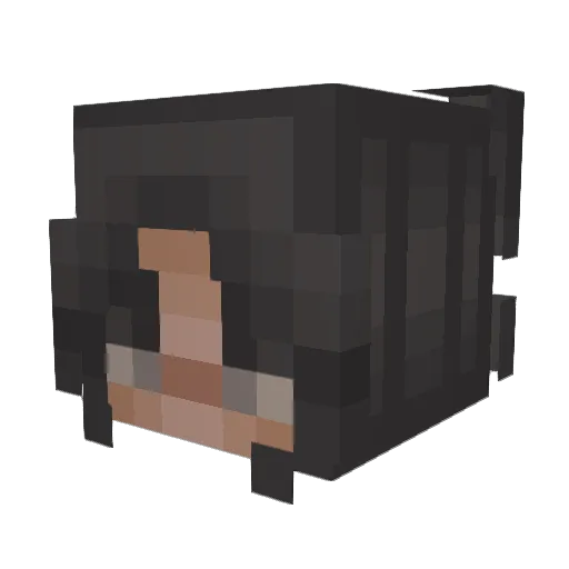 Lantjuh Minecraft avatar head, 3D render