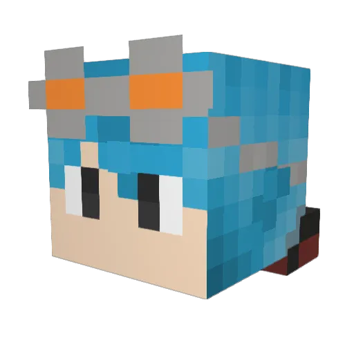 Lanto115 Minecraft avatar head, 3D render