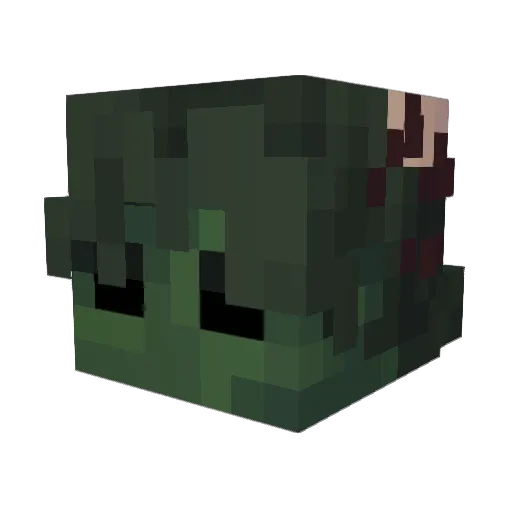 Lantolia Minecraft avatar head, 3D render