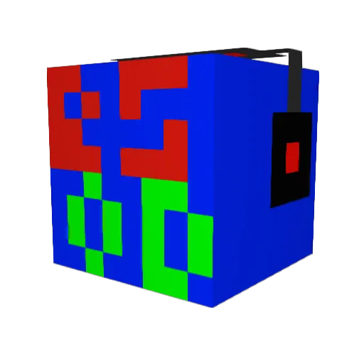 Lantturi Minecraft avatar head, 3D render