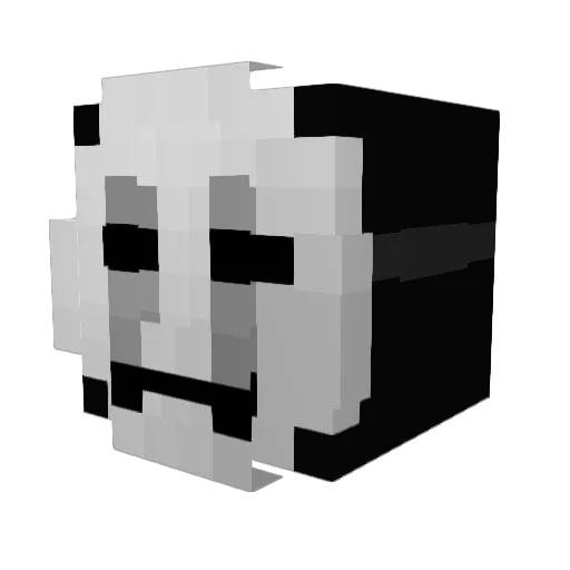 Lany00 Minecraft avatar head, 3D render