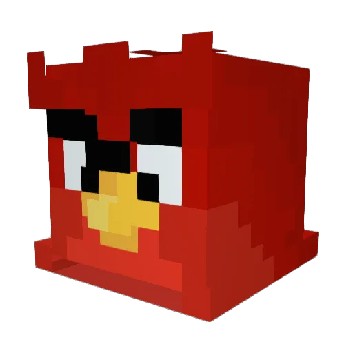 Lao7ian Minecraft avatar head, 3D render