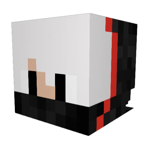 LaoJun00 Minecraft avatar head, 3D render