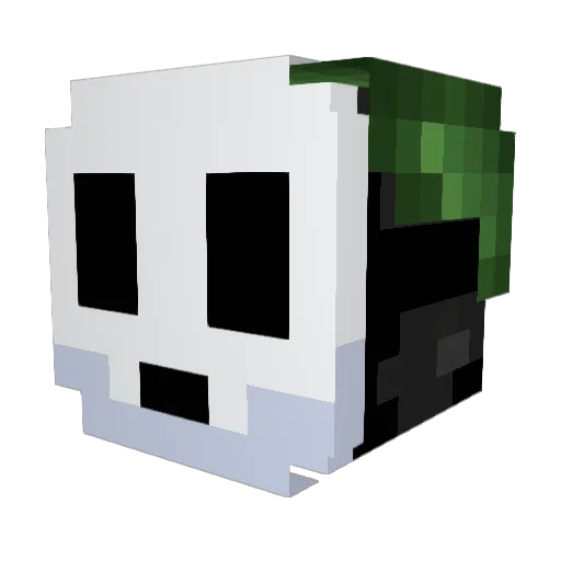 LaoRis0tto Minecraft avatar head, 3D render