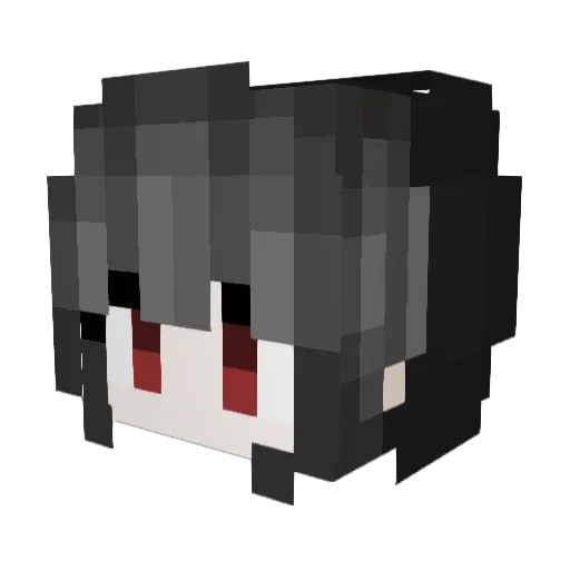 Laodingcz Minecraft avatar head, 3D render