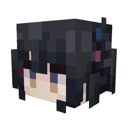 Laoqiao233 Minecraft avatar head, 3D render