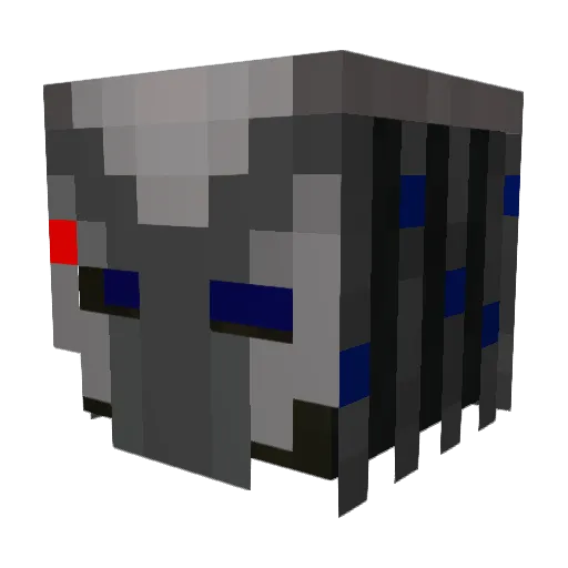 Laotse Minecraft avatar head, 3D render