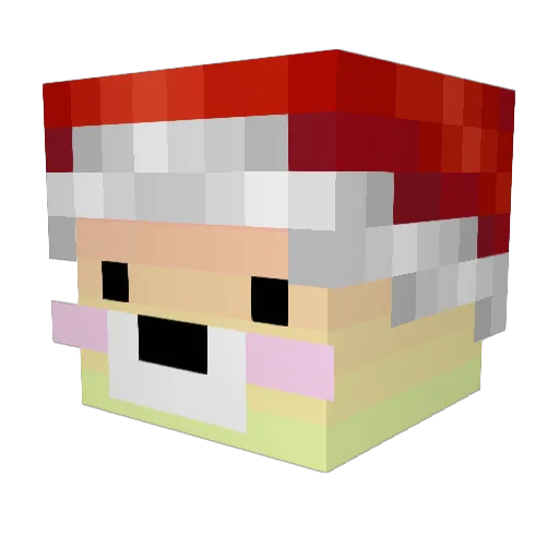 Laovia Minecraft avatar head, 3D render