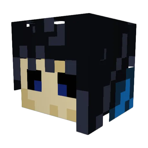 Lapatatanoob Minecraft avatar head, 3D render