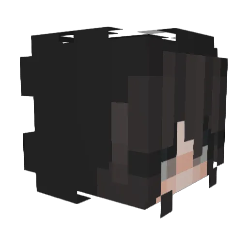 Laphlo Minecraft avatar head, 3D render