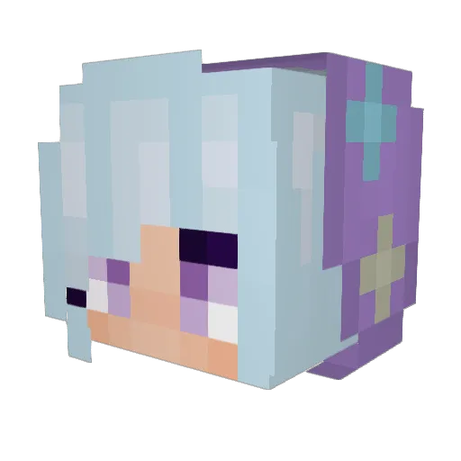 LapiZ3 Minecraft avatar head, 3D render