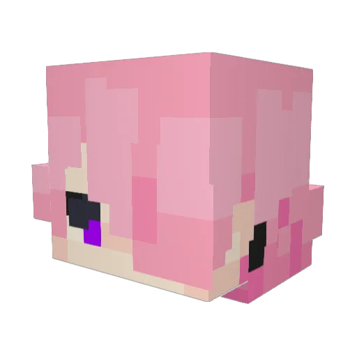 LapisPNG Minecraft avatar head, 3D render