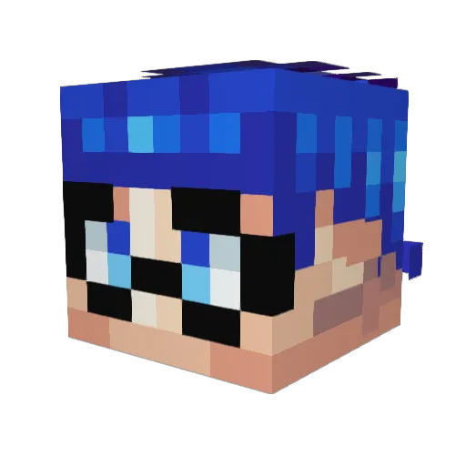 Lapis_Knight Minecraft avatar head, 3D render