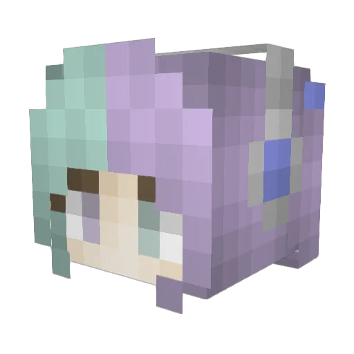 Lapis_Tea Minecraft avatar head, 3D render